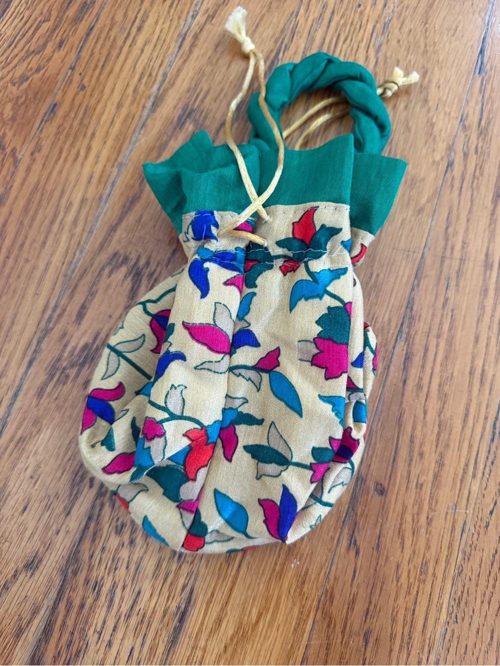 vintage silk pouch
